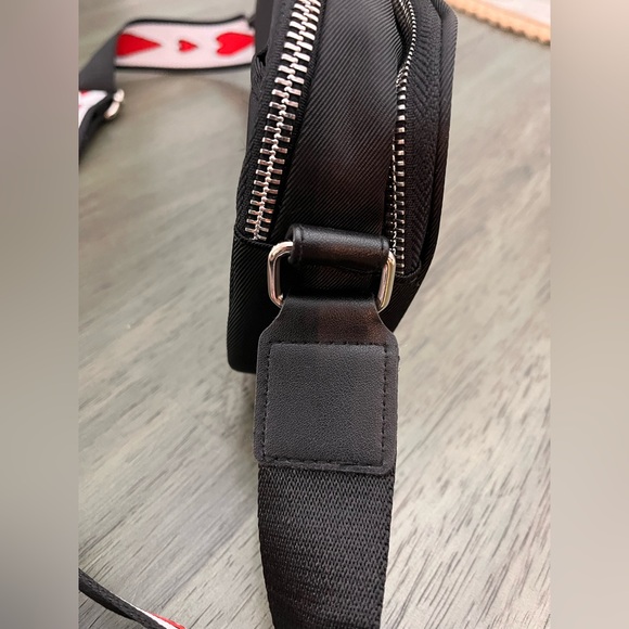 Brighton Black Crossbody with Red Heart Strap - Picture 7 of 9